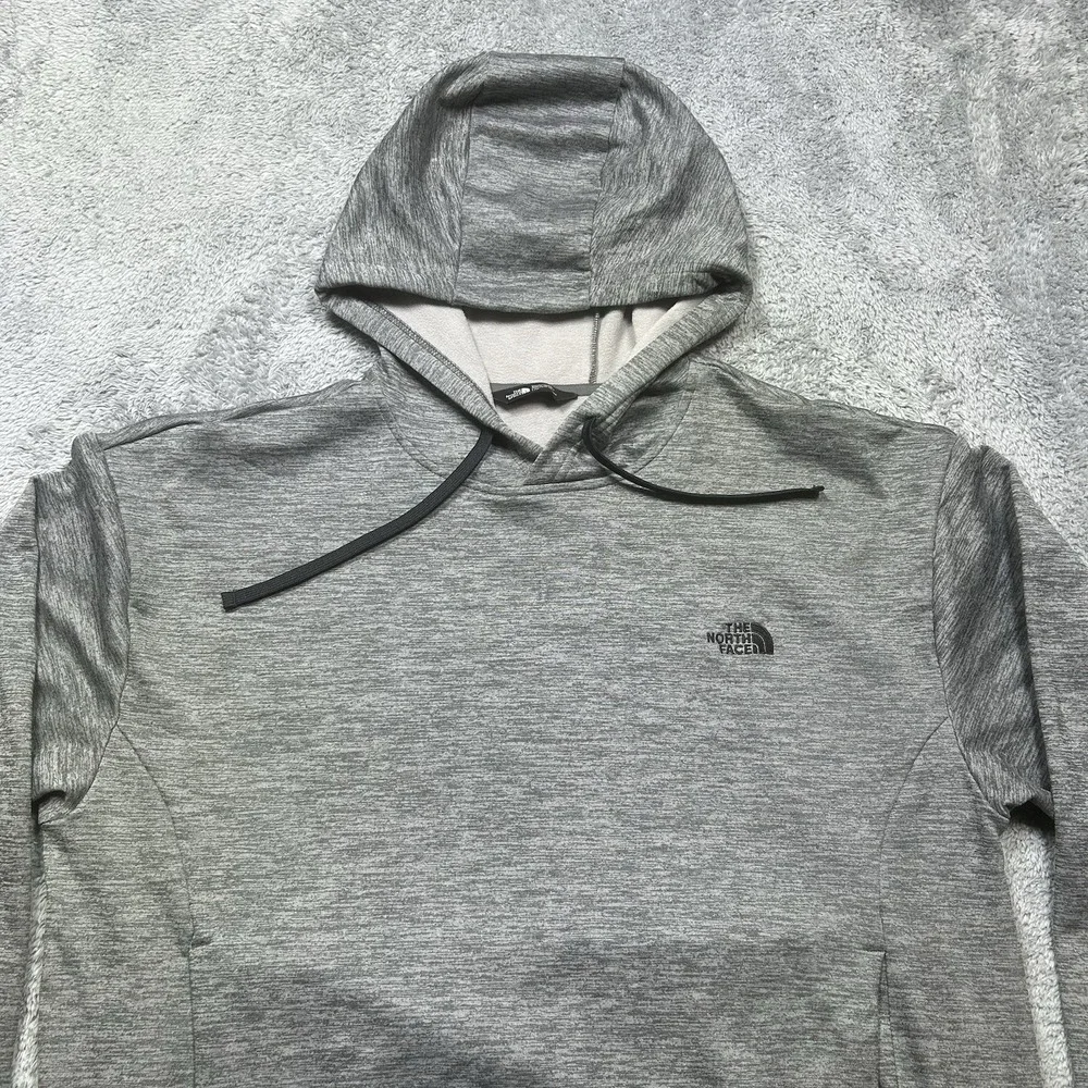The North Face Hoodie Mens L Gray Pullover Sweatshirt Skate Grunge Activewear - Picture 3 of 14